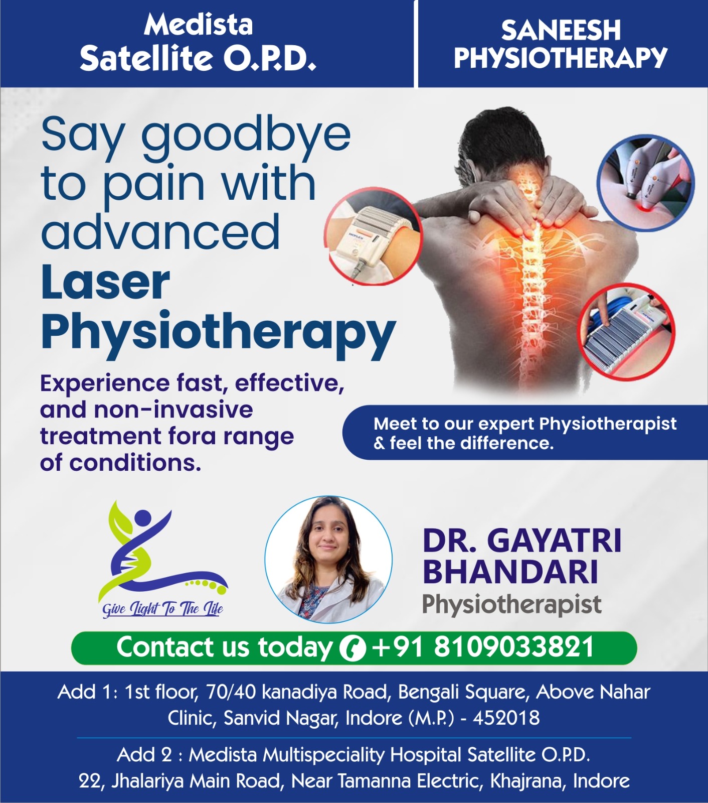 Laser Physiotherapy Specialist In Indore