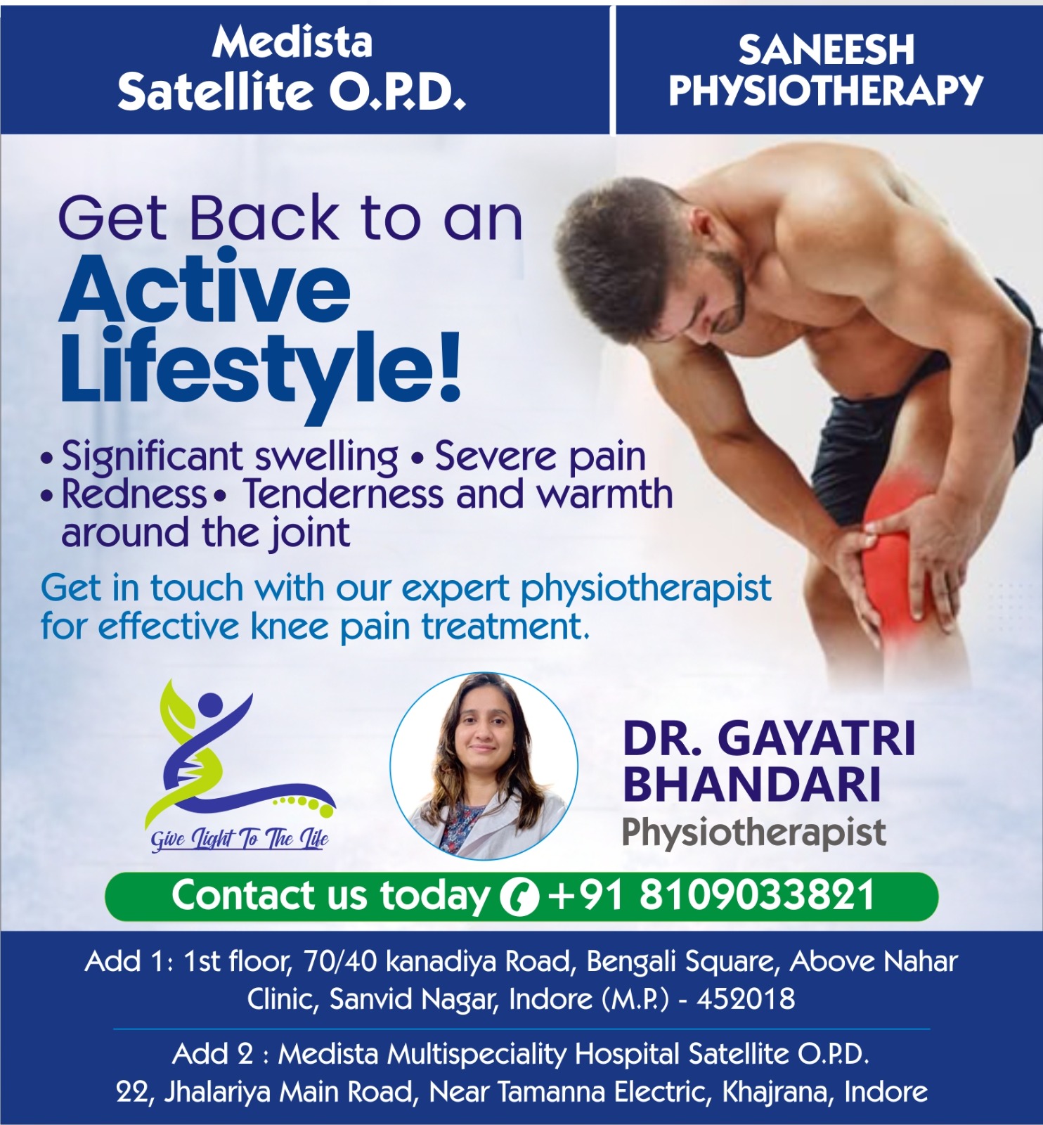 Knee Pain Physiotherapy Center in Indore 