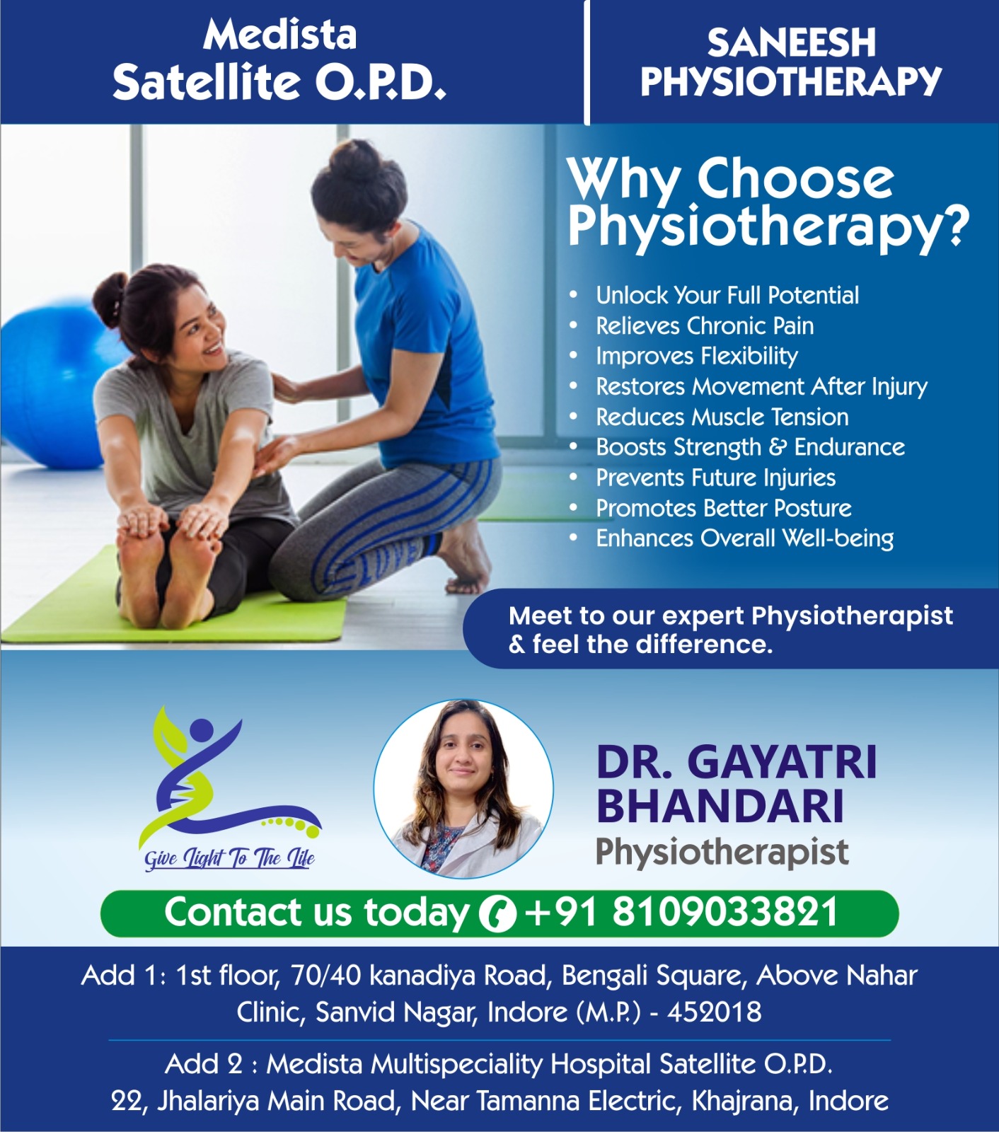 Best Physiotherapy Clinic Near Palasia Indore