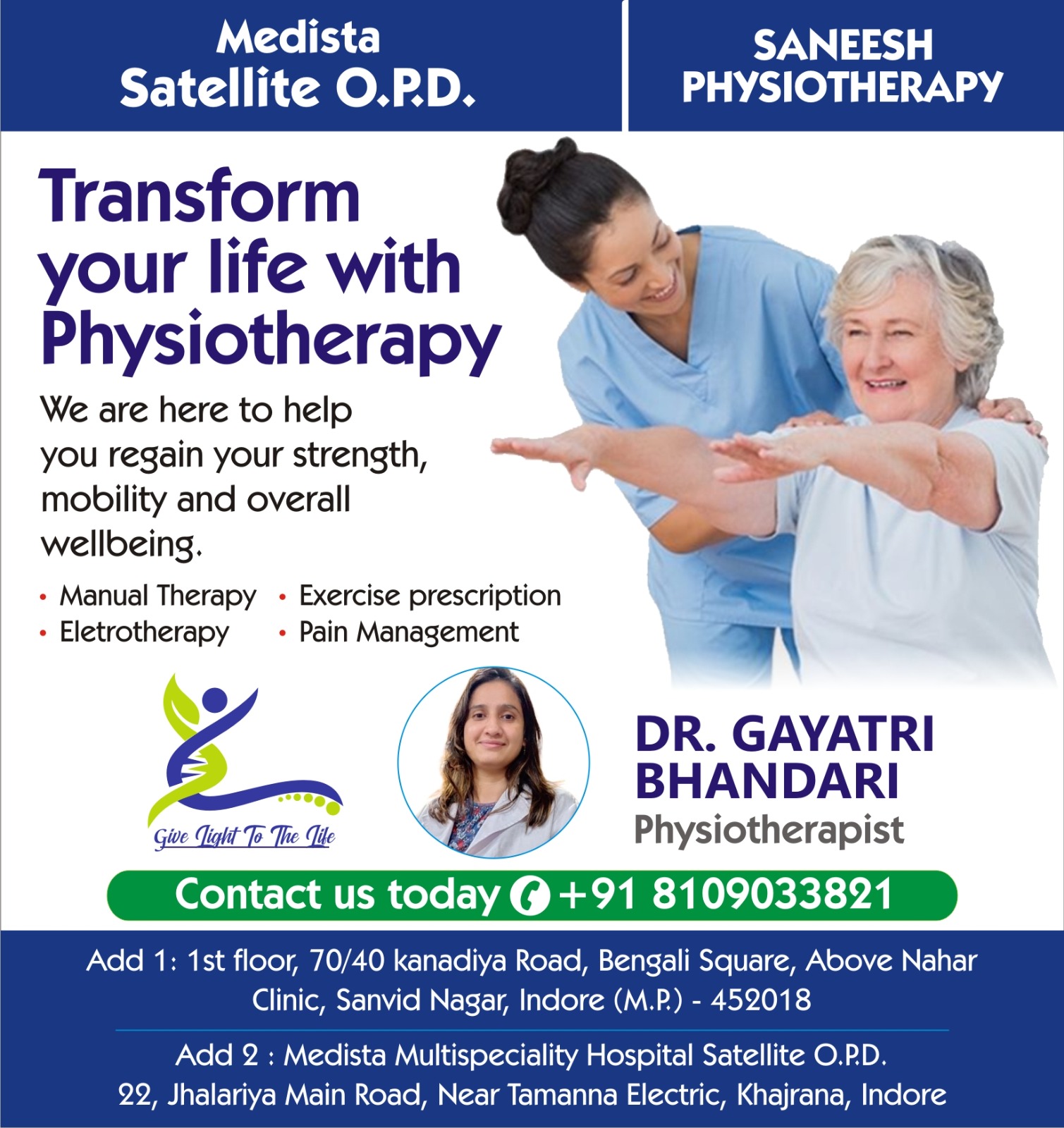 Physiotherapy and Rehabilitation Center in Indore 