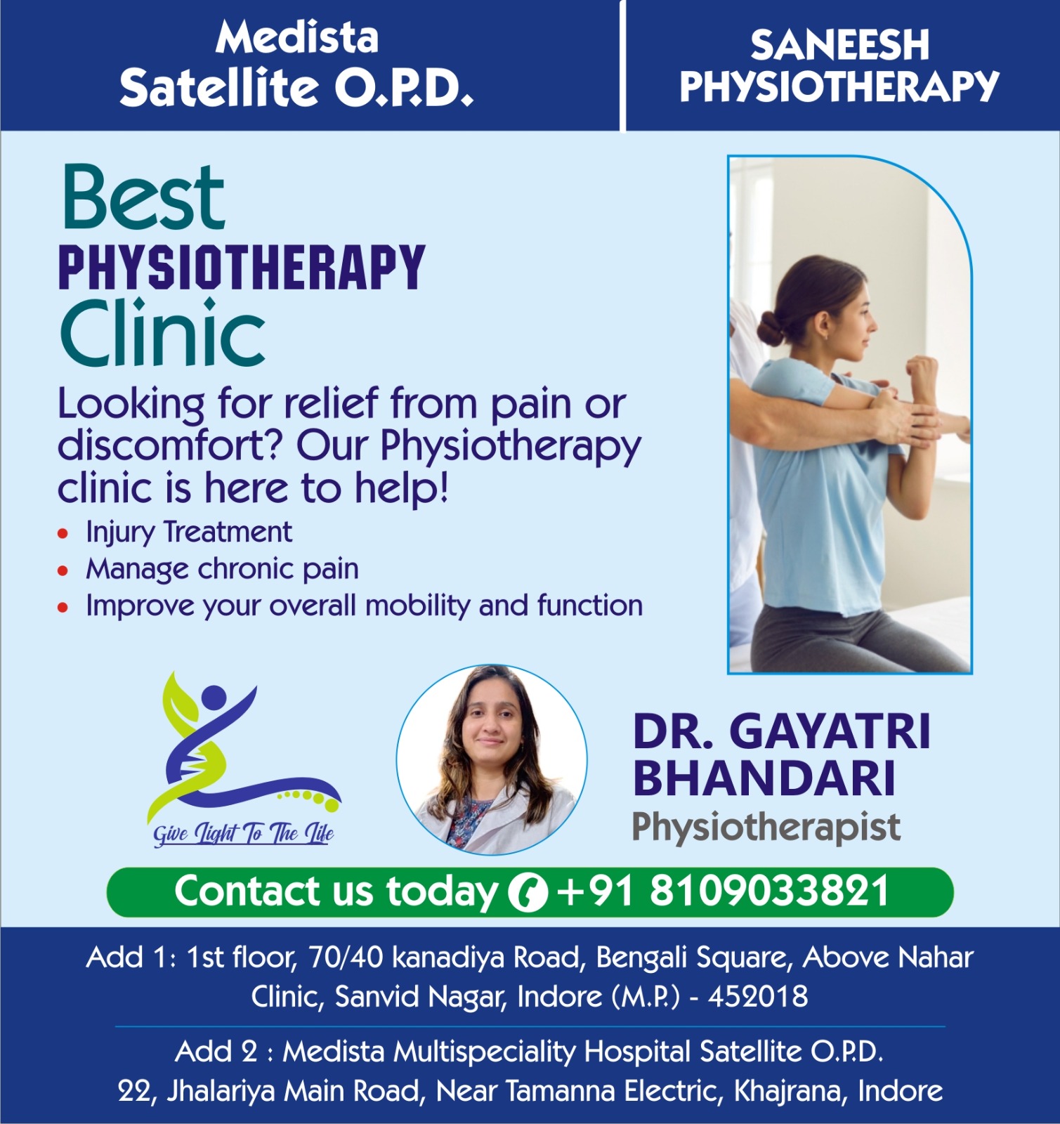 Best Physiotherapy Center in Indore