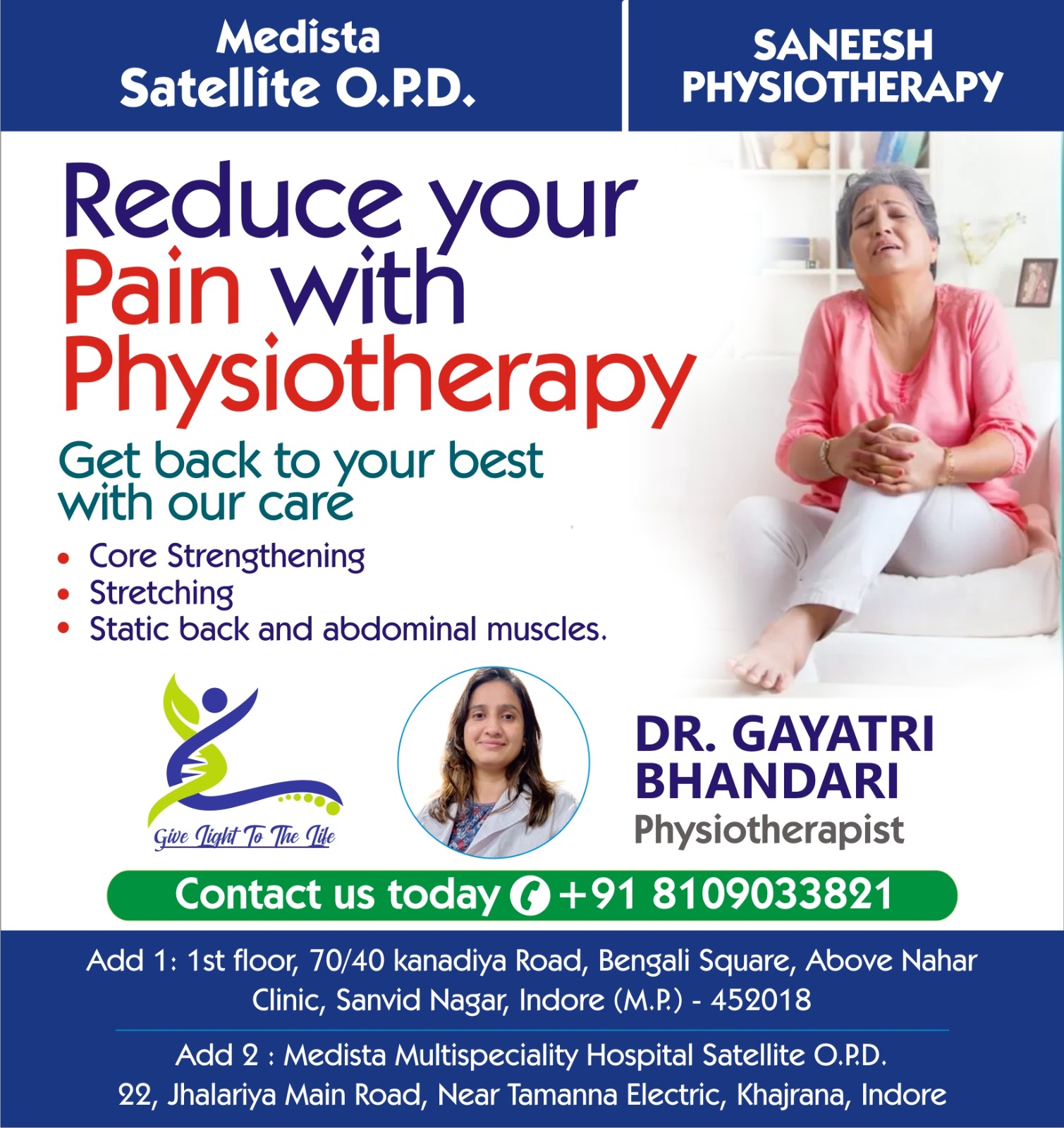 Best Physiotherapy Clinic In Bengali Square, Indore