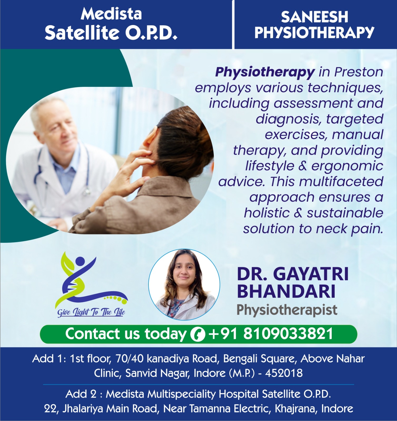 Best Physiotherapy Clinic Near Palasia Indore MP