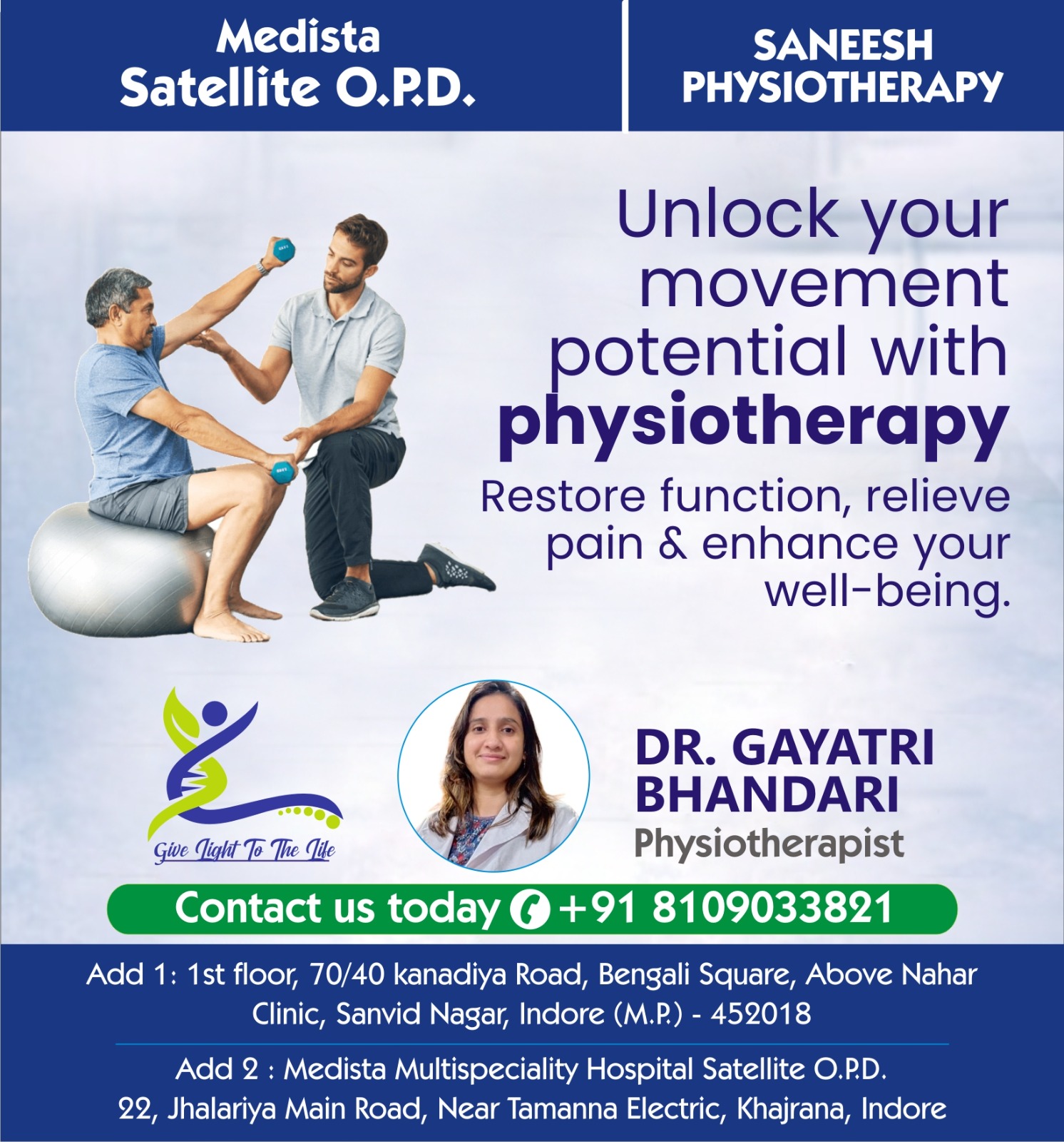 Best Physiotherapy Clinic in Vijayanagar Indore