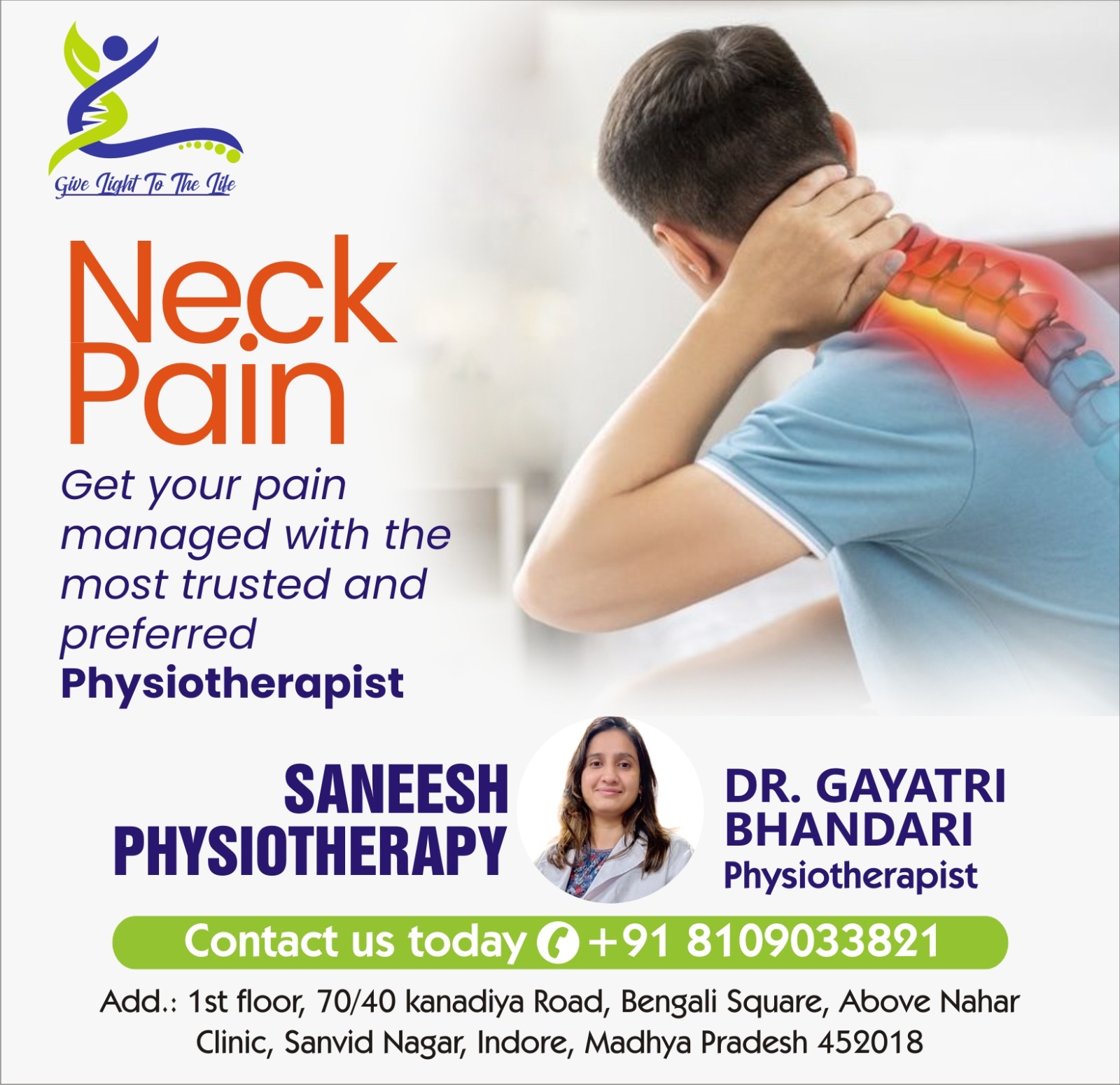 Physiotherapy for Neck Pain in Indore