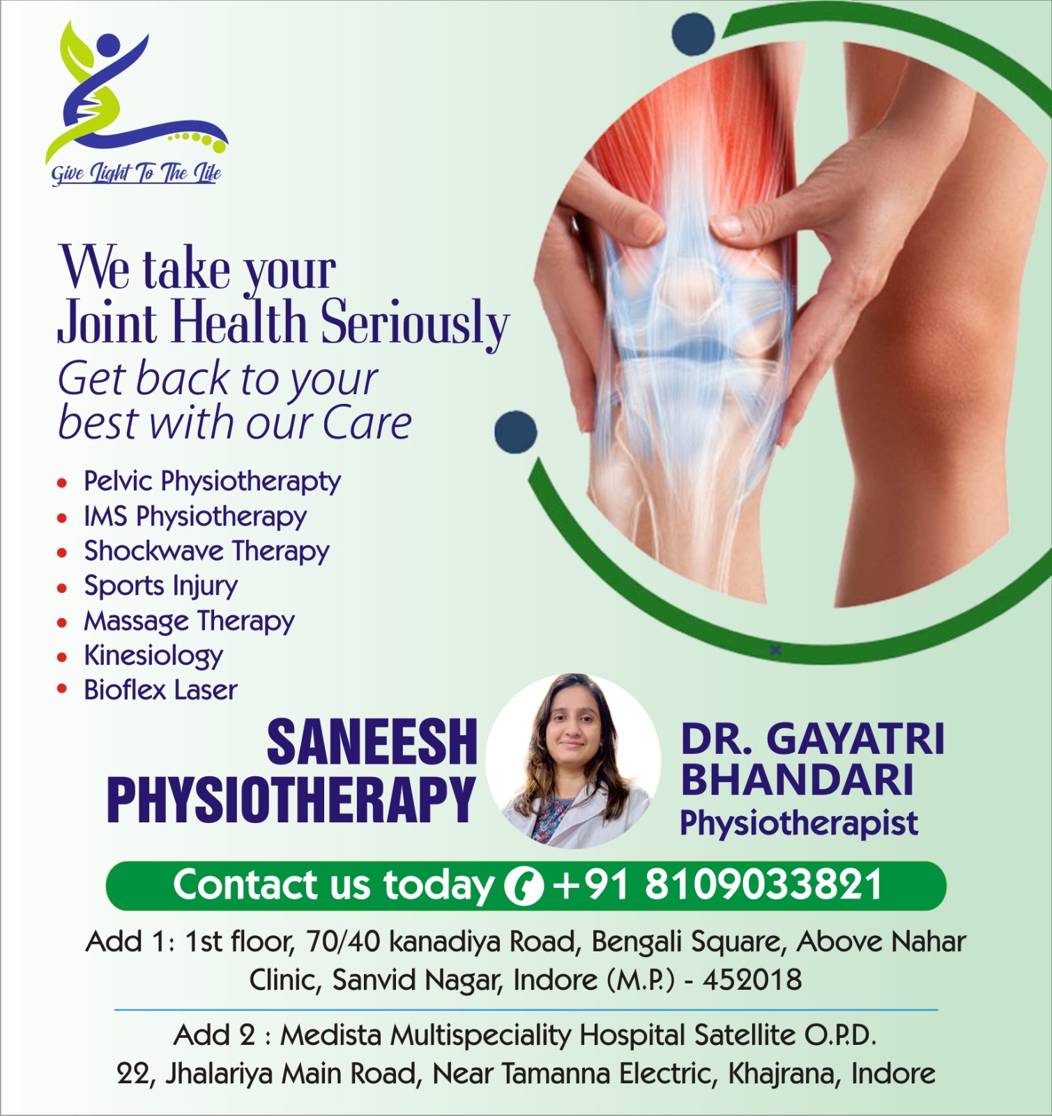 Physiotherapy Clinic for Joint Pain in Indore