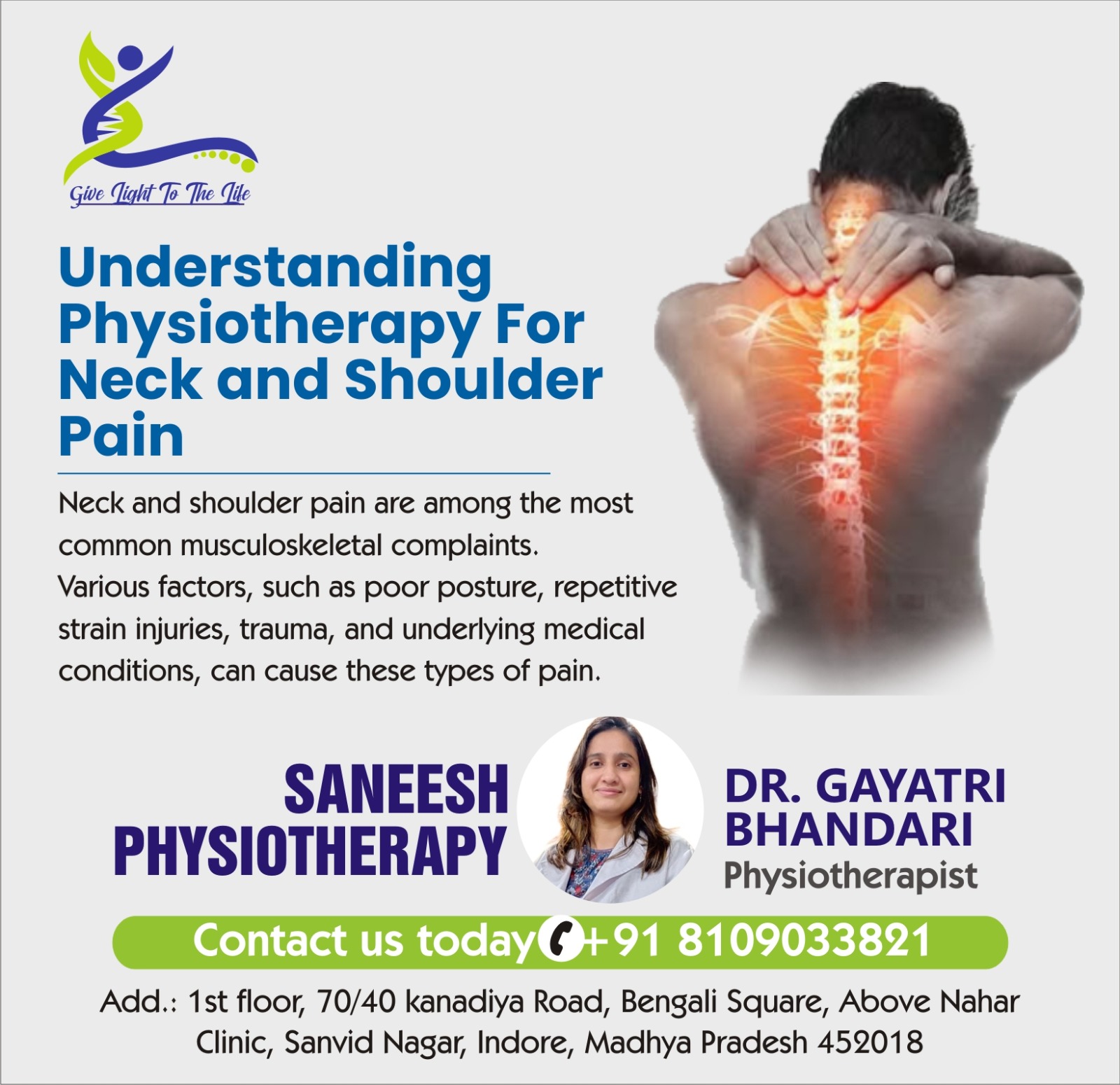 Best Physiotherapy for Neck And Shoulder Pain In Indore